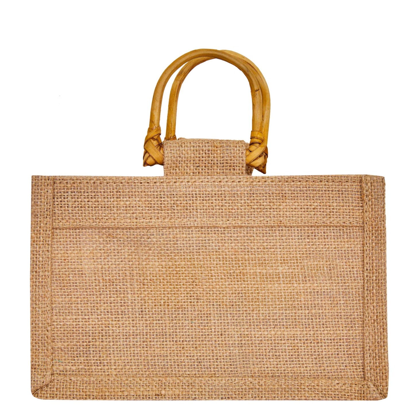 Wholesale Natural Burlap Jute Gift Bags with Cane Handles & Organza for  Parties (Packs of 12)