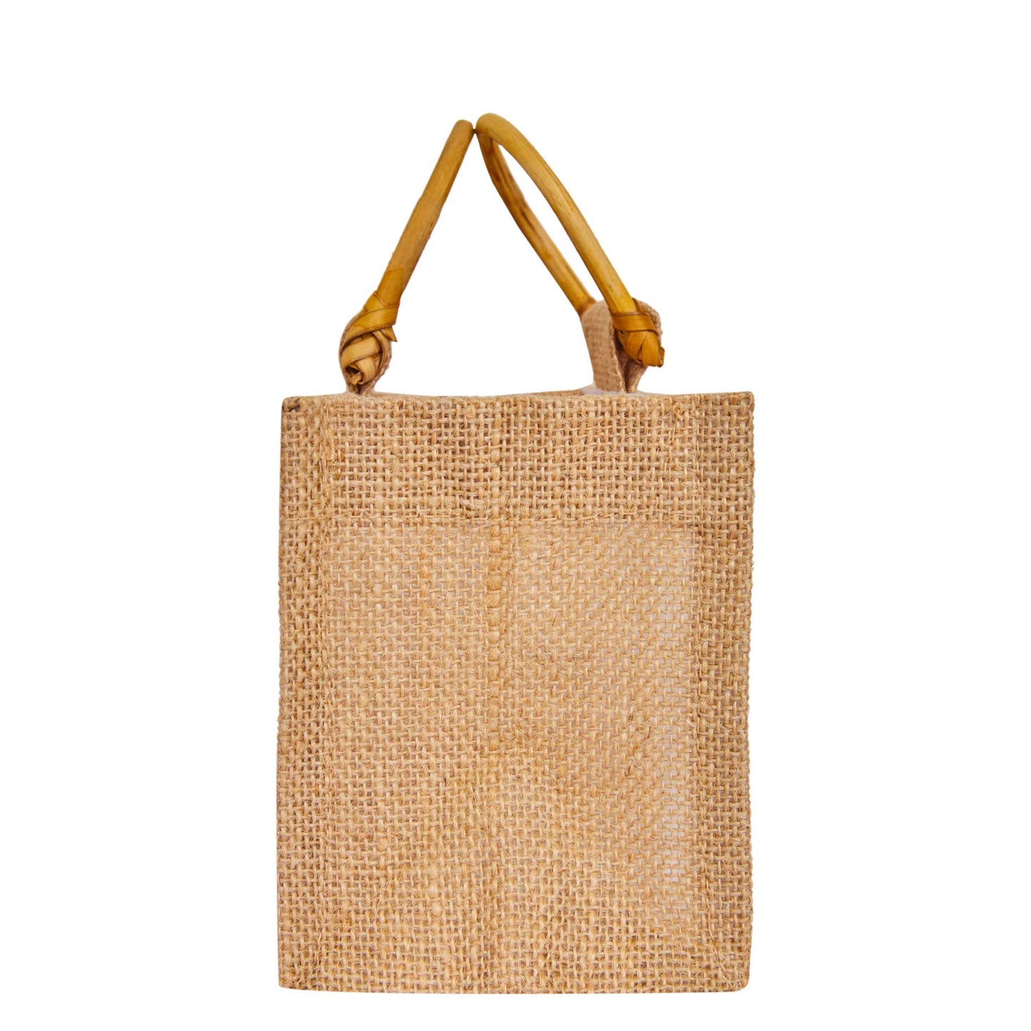 Wholesale Natural Burlap Jute Gift Bags with Cane Handles & Organza for  Parties (Packs of 12)