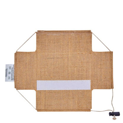 Wholesale Eco-Friendly Natural Burlap Jute Gift Bags with PVC Window for Jewelry Gifts & Events