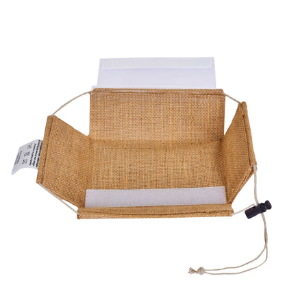 Wholesale Eco-Friendly Natural Burlap Jute Gift Bags with PVC Window for Jewelry Gifts & Events
