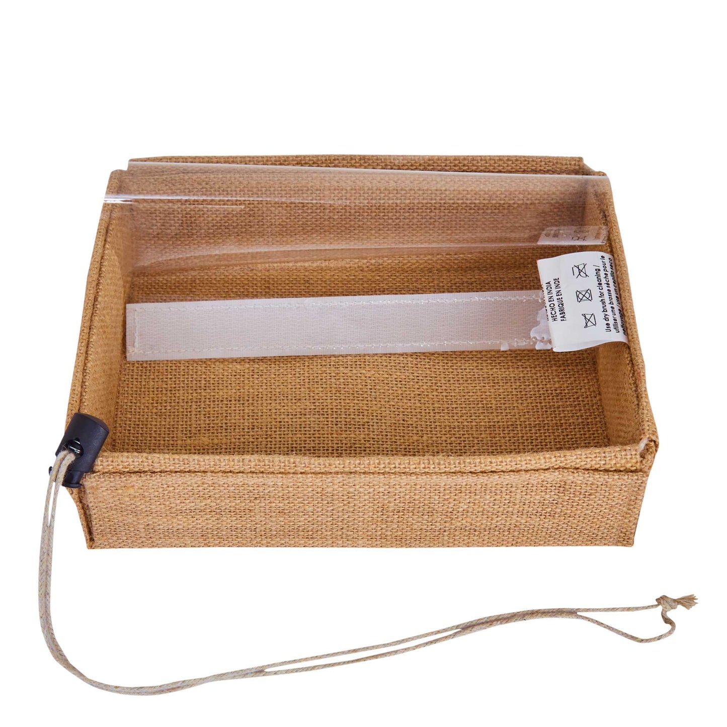 Wholesale Eco-Friendly Natural Burlap Jute Gift Boxes with PVC Window for Events (Packs of 12)