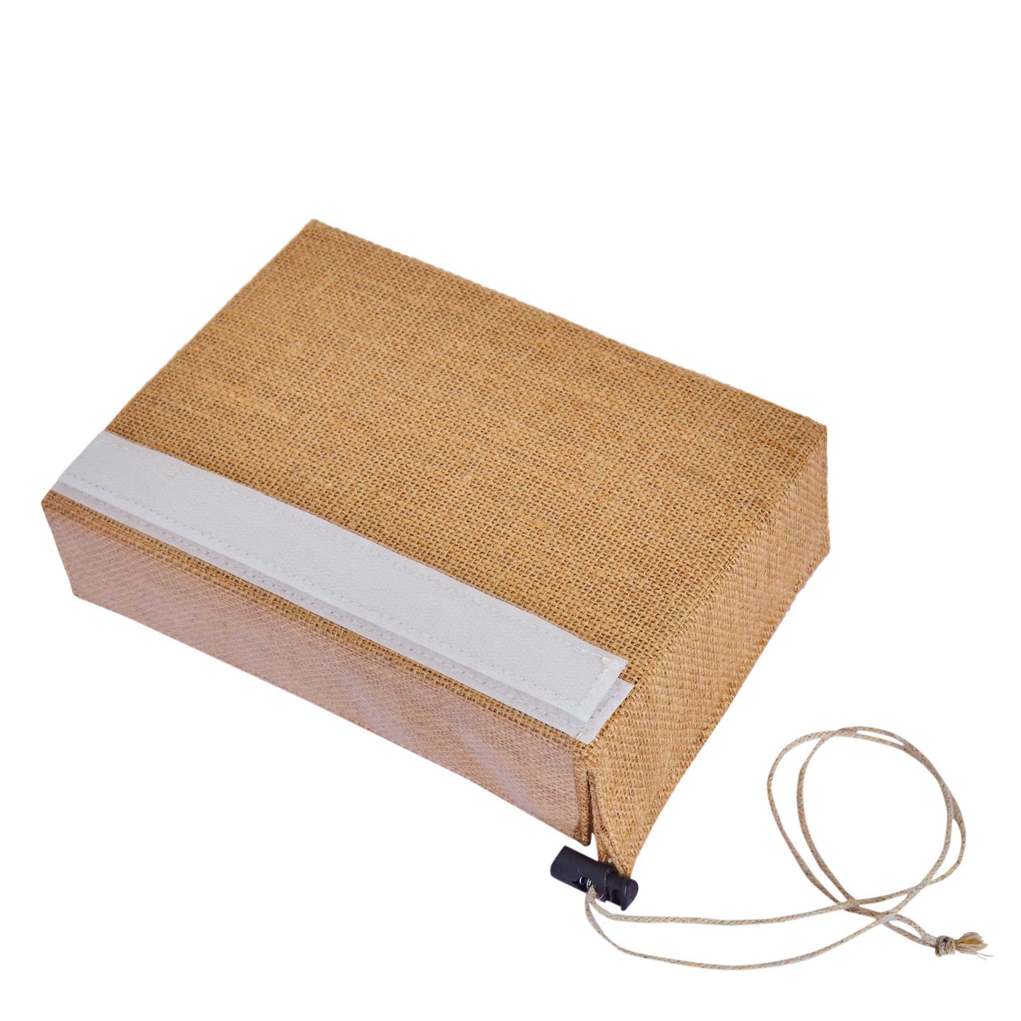 Wholesale Eco-Friendly Natural Burlap Jute Gift Boxes with PVC Window for Events (Packs of 12)