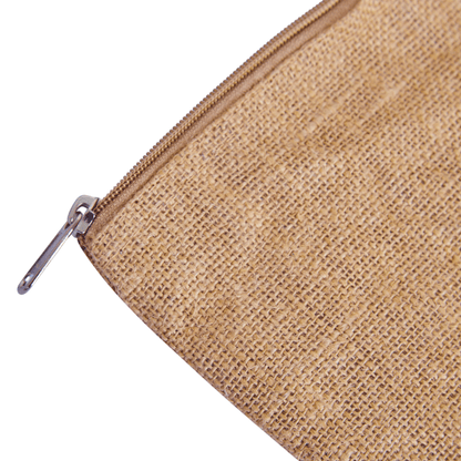 Travel Ready Travel  Burlap Cosmetic Makeup Organizer Bags for Women Wholesale Supply