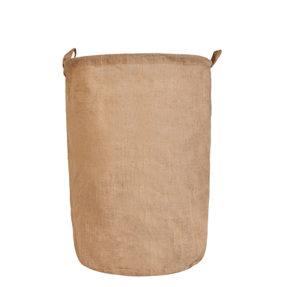 Wholesale Ecofriendly Burlap Reusable Jute Laundry Basket (Packs of 8)