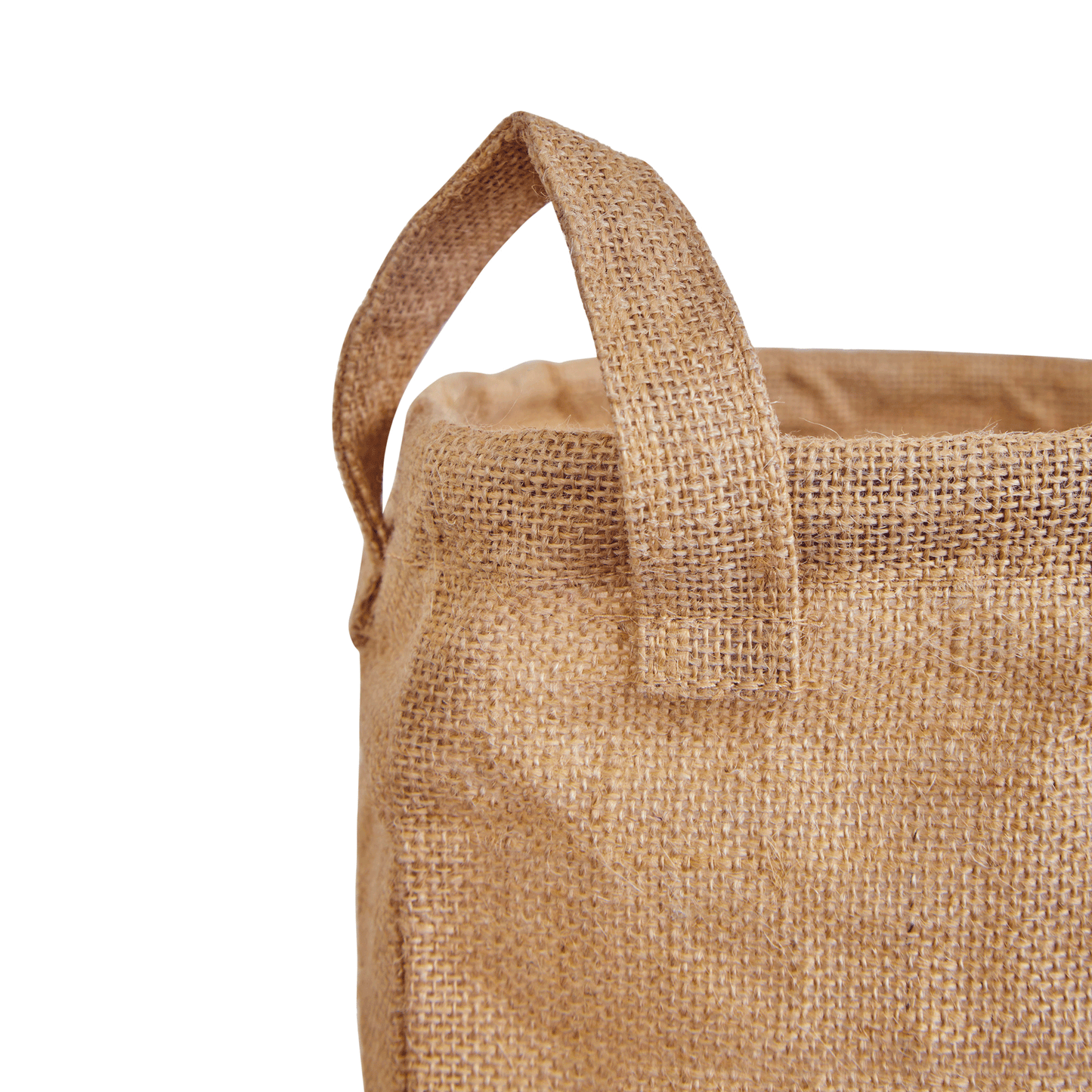 Wholesale Ecofriendly Burlap Reusable Jute Laundry Basket (Packs of 8)