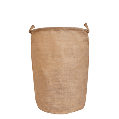 Wholesale Ecofriendly Natural Burlap Jute Storage with Handle  (Packs of 8)