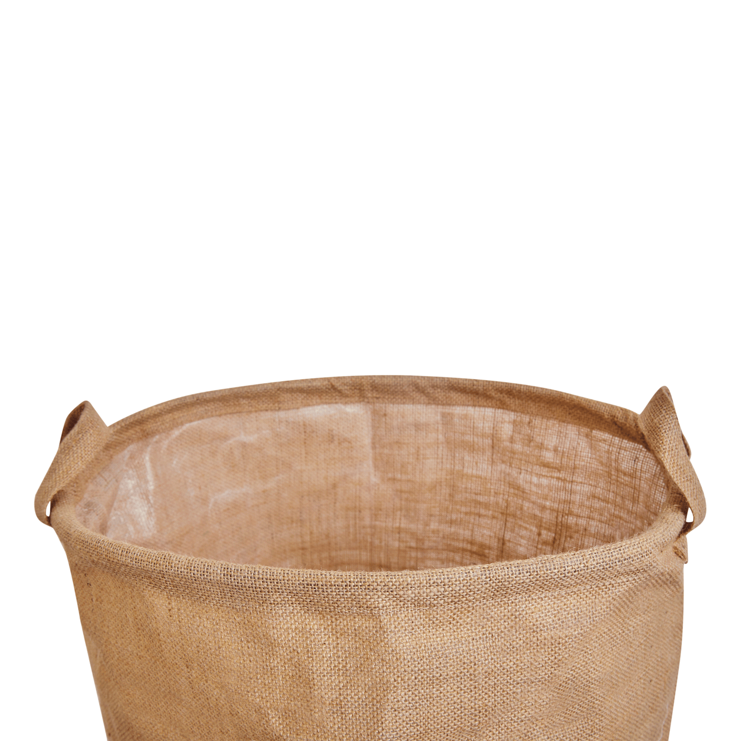 Wholesale Ecofriendly Natural Burlap Jute Storage with Handle  (Packs of 8)