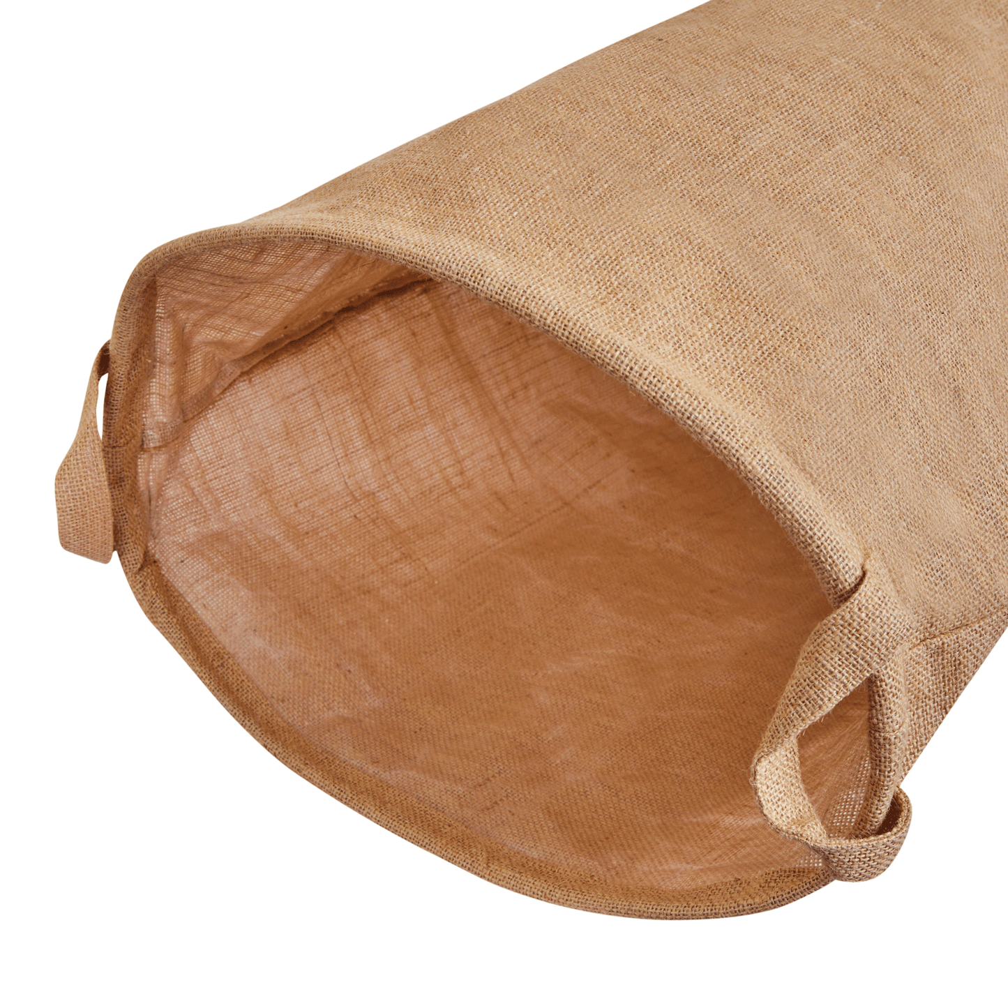 Wholesale Ecofriendly Natural Burlap Jute Storage with Handle  (Packs of 8)