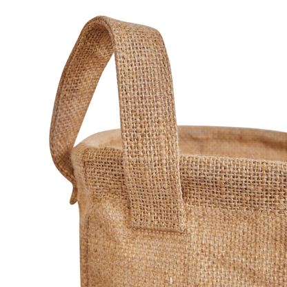 Wholesale Ecofriendly Natural Burlap  Jute Storage for toys  (Packs of 8)