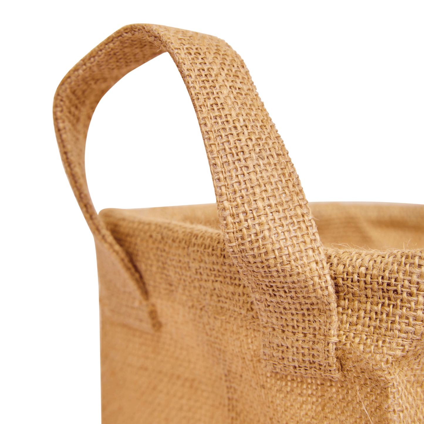 Wholesale Ecofriendly Natural Burlap Freestanding Jute Basket  (Packs of 8)