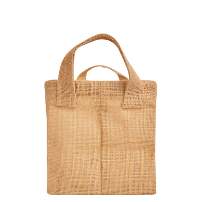 Wholesale Natural Burlap Reusable Jute Storage Hampers  (Packs of 8)