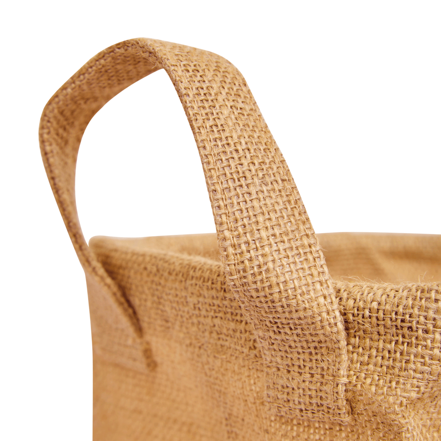 Wholesale Natural Burlap Reusable Jute Storage Hampers  (Packs of 8)