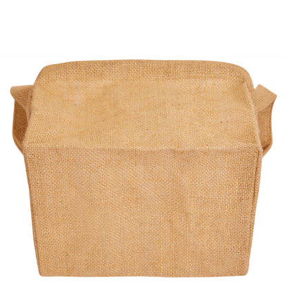 Wholesale Natural Burlap Reusable Jute Storage Hampers  (Packs of 8)
