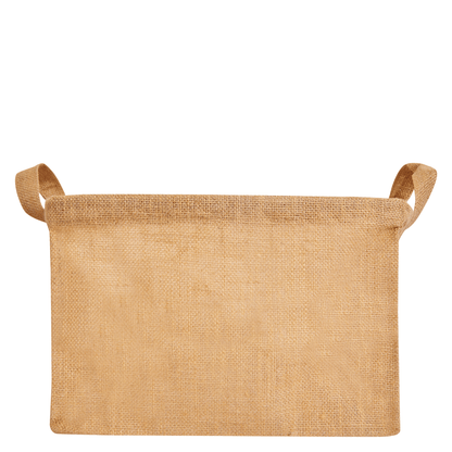 Wholesale Natural Burlap Rectangular Multipurpose Jute Basket  (Packs of 8)