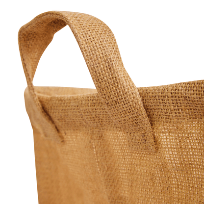 Wholesale Natural Burlap Rectangular Multipurpose Jute Basket  (Packs of 8)