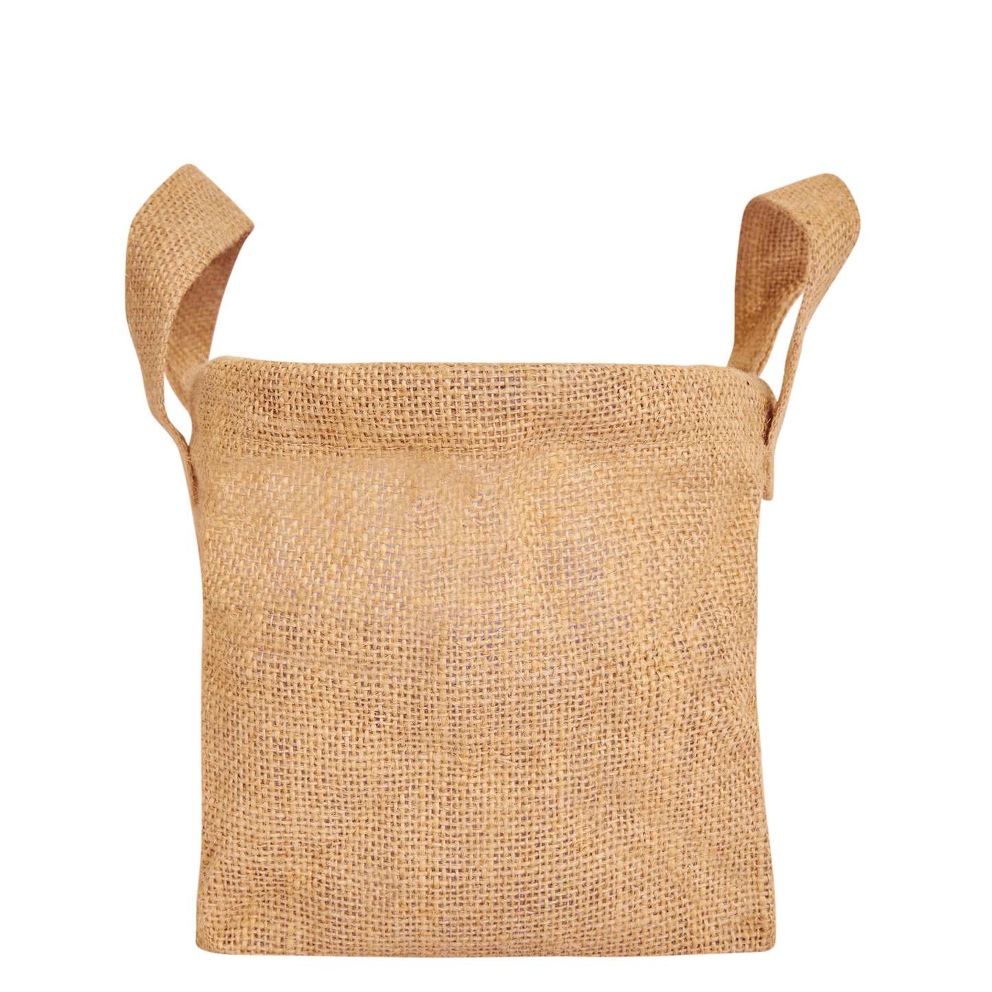 Wholesale Natural Burlap Jute Laundry Basket with handles (Packs of 8)