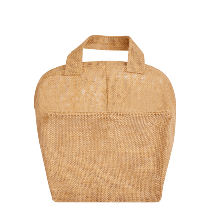 Wholesale Natural Burlap Jute Laundry Basket with handles (Packs of 8)