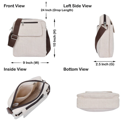 Wholesale Canvas Crossbody Sling Bag Organizer for Daily & Travel Use