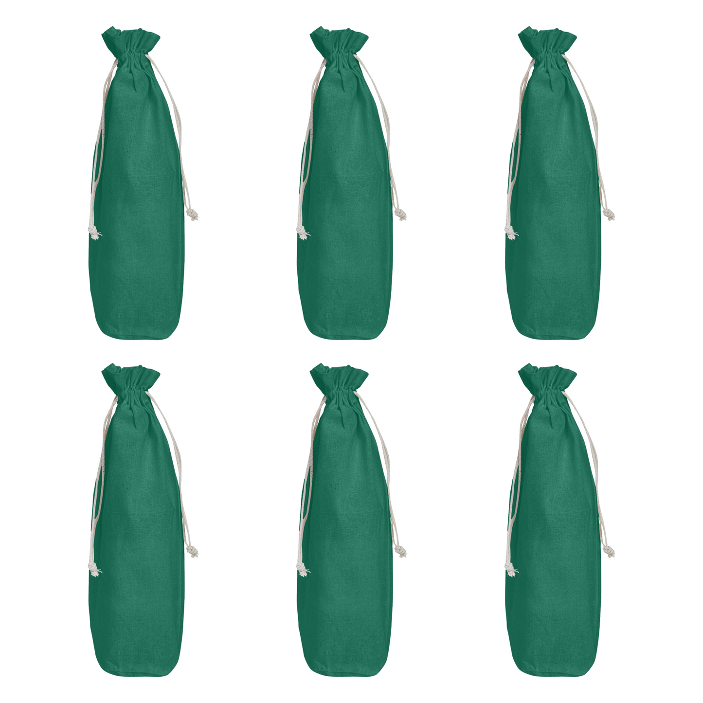 Wholesale Coloured Jute Wine Gift Pouches – Reusable Bottle Covers for Weddings & Christmas (Set of 6)