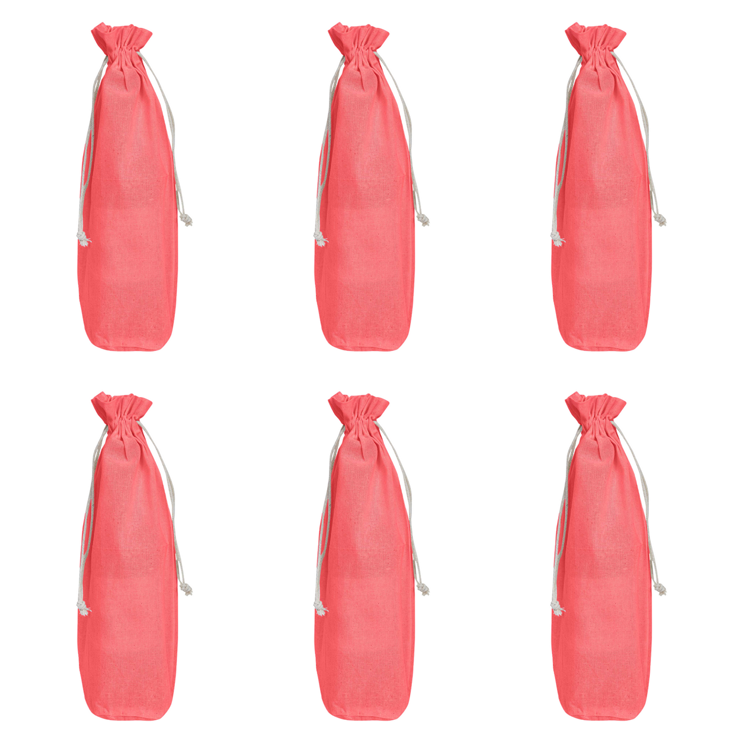 Wholesale Coloured Jute Wine Gift Pouches – Reusable Bottle Covers for Weddings & Christmas (Set of 6)
