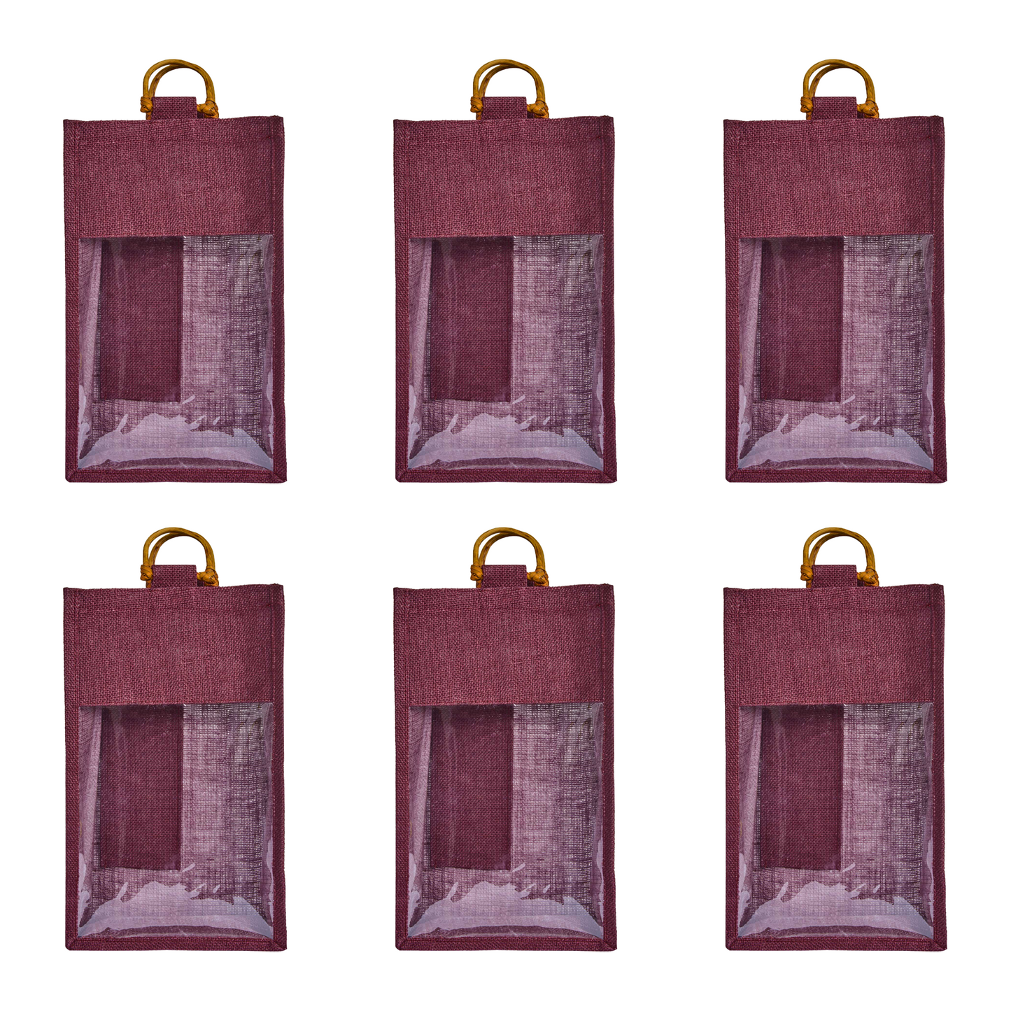 Wholesale Reusable 2-Bottle Colored Wine Tote Bags – Weddings, Birthdays, Christmas, & Special Occasions (Packs of 6)