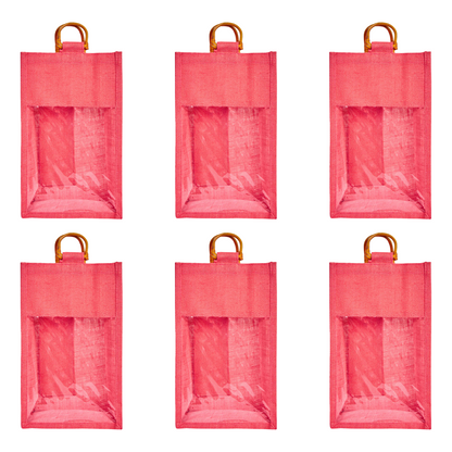 Wholesale Reusable 2-Bottle Colored Wine Tote Bags – Weddings, Birthdays, Christmas, & Special Occasions (Packs of 6)