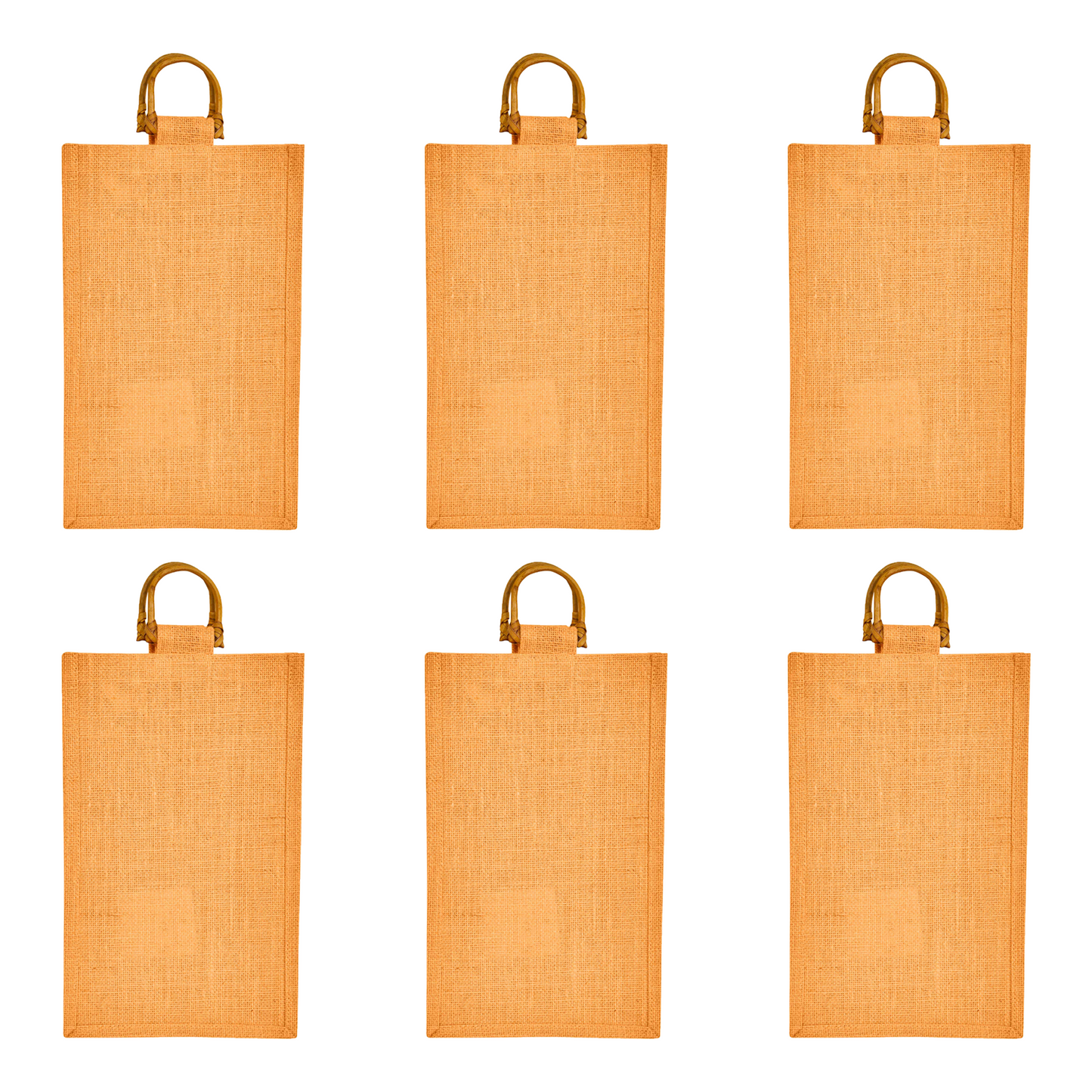 Coloured Jute Wine Burlap Gift Bags – Reusable 2-Bottle Wholesale Tote Bags, Gifting, Weddings, Parties & Holidays (Packs of 6)