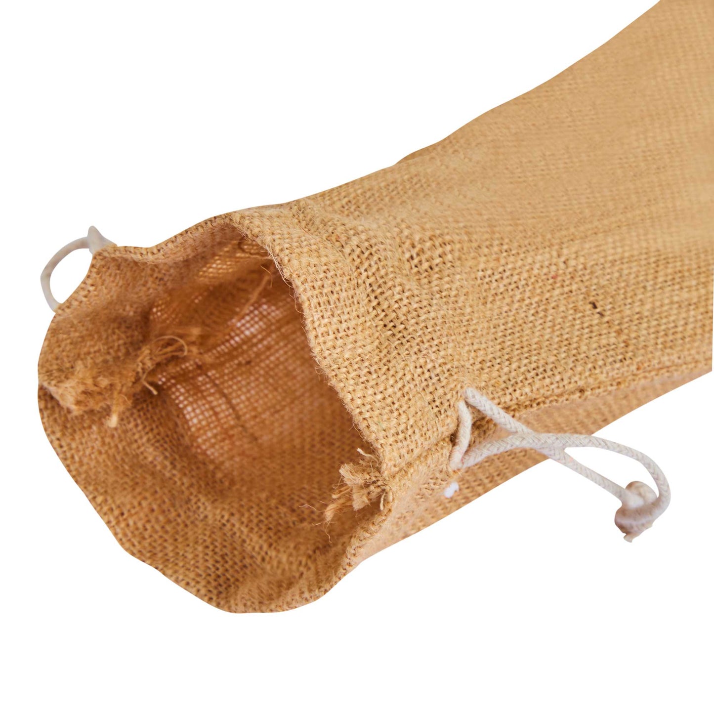 Wholesale Reusable Jute Wine Bottle Bags – Burlap Drawstring Pouches for Gifting & Events (Pack of 12)