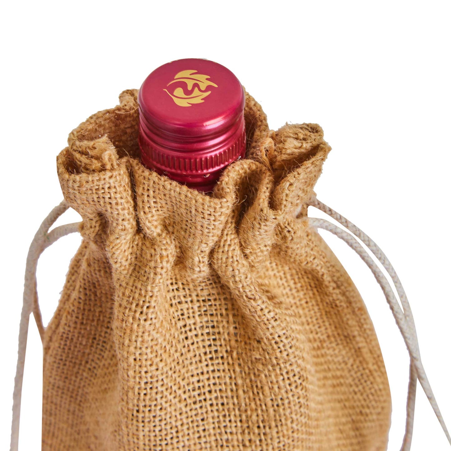 Wholesale Reusable Jute Wine Bottle Bags – Burlap Drawstring Pouches for Gifting & Events (Pack of 12)