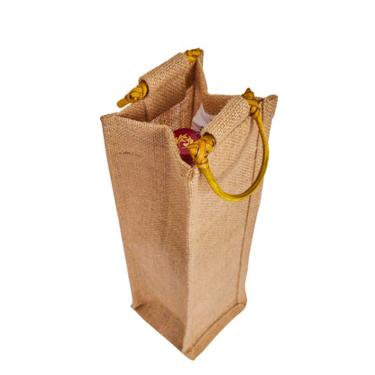 Jute Wine Gift Bags – Wholesale Reusable Bottle Pouches for Parties & Gifting (Pack of 12)